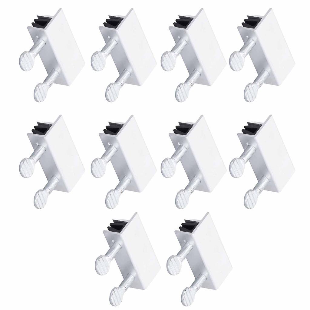 10 Stück Schiebefenstersicherungen Aluminiumlegierung Alterungsbeständig Verstellbarer Fensterstopper für Heimsicherheit