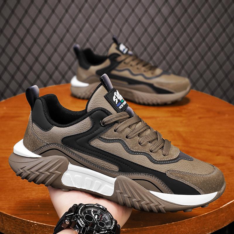 Men's New Casual Sneaker Fashion Height Increasing Basketball Comfortable Shock Absorption High-quality Jogging Casual Shoes