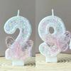 Butterfly Digital Candle Number 0-9 Colours Pink Candle Birthday Candle Cake  Creative Birthday Wedding Party Decor