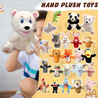 Hand Puppet Toys Parent-child Interaction Hand Puppet Doll Can Open Mouth Can Move Plush Toys