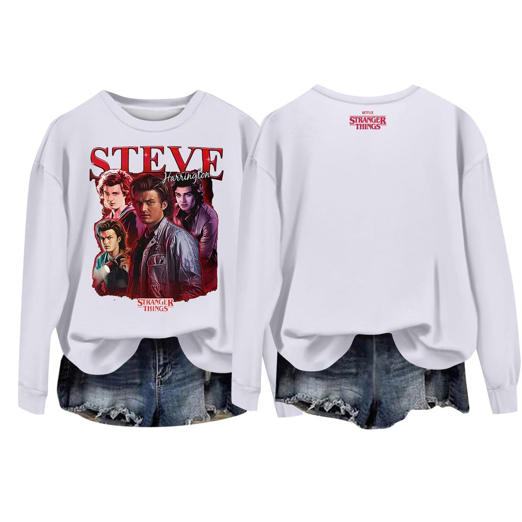 Women's Casual Round Neck Long Sleeve Valentine's Day Printed Pullover Top