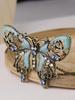 1 Pc Vintage Hollow Butterfly Drip Oil Sweater Chain Necklace