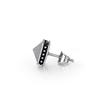 PYRAMID STUDS                stainless steel pyramid earring studs matt finished