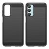 For Samsung Galaxy M15 5G/F15 5G Brushed Case Carbon Fiber Texture TPU Phone Cover