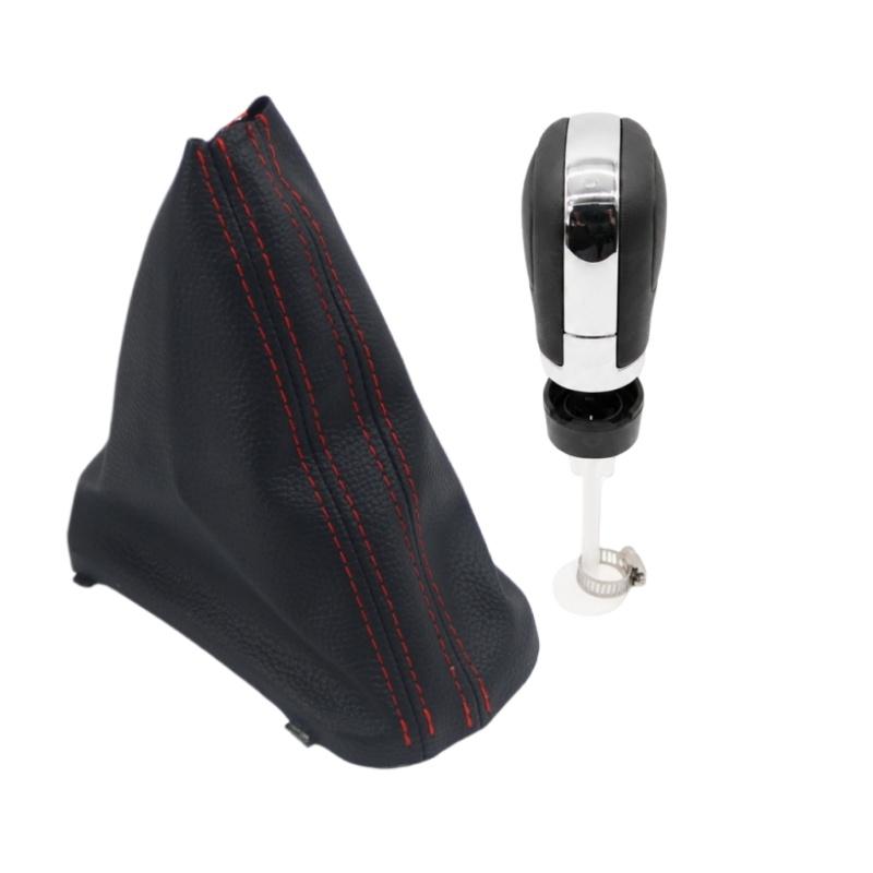 For VW VOLKSWAGEN Golf 6 MK6 DSG Gear Shift Knob Stick Pen Lever Shifter Gaiter Boot Collar Car Styling Accessories