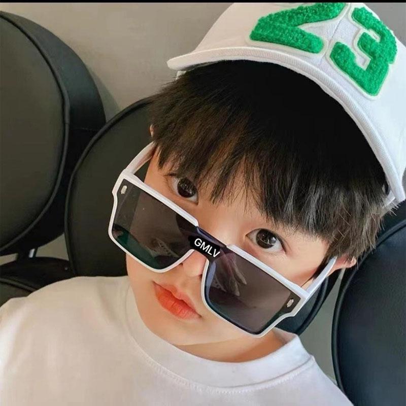 Children Vintage Square Sunglasses Girls' Decorative Rice Nail Fashion Sun Glasses Boy Outdoor Travel Eyewear Uv400