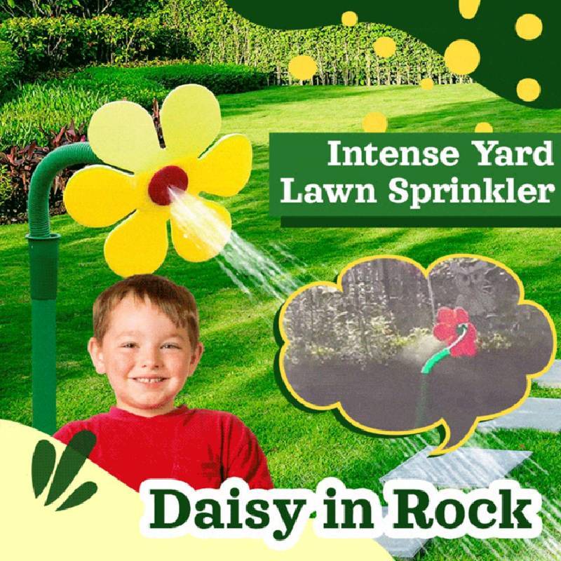 Daisy Sprinkler Head With Rotating Nozzle For Garden Watering And Childrens Play