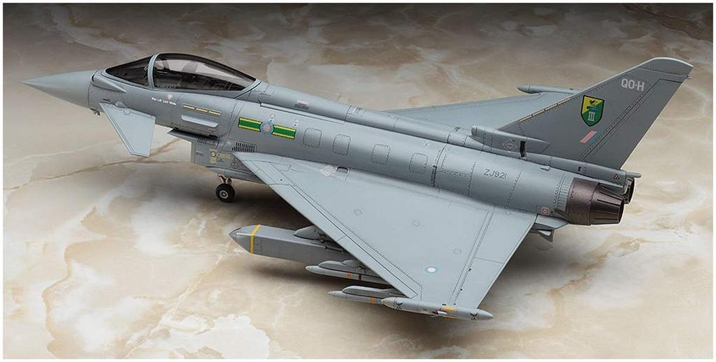 Hasegawa Scale Royal Air Force Eurofighter Typhoon Plastic Model E40 1/72 Single-seat