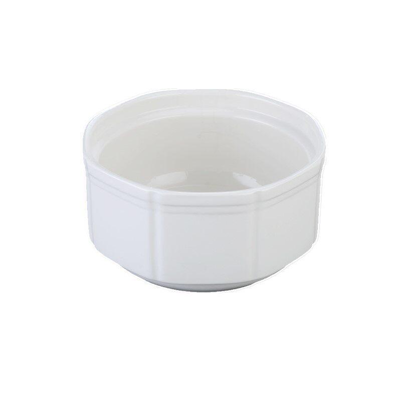 Large Ceramic White Soup Tureen with Lid - Perfect for Stewed Chicken, Double Boiling, and Rich Stews