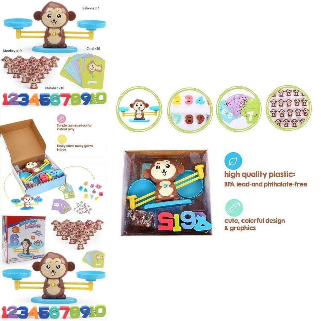 Lustiges Mathe-Zählspiel für Kinder Affen-Balance-Spielzeug-Set für Vorschulkinder