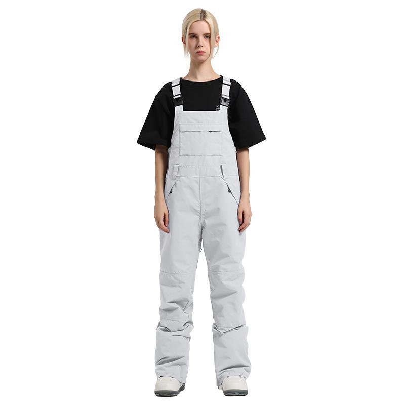 Women's Winter Waterproof Ski Overalls: Windproof, Wear-Resistant, One-Piece Snowboard Pants