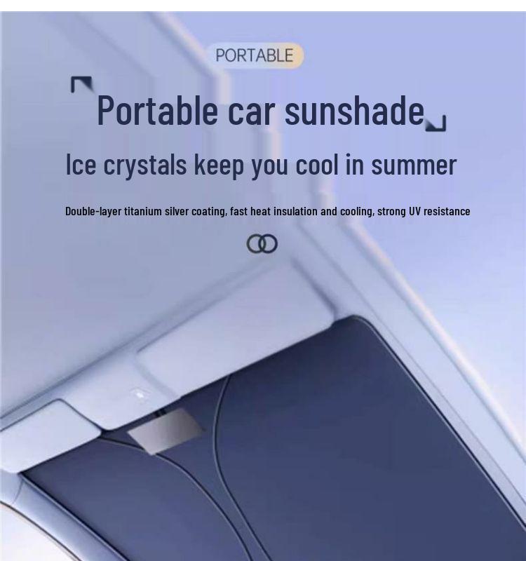 Xiaomi SU7 Car Interior Sunshade for Front Windshield - Heat Insulation & Sun Protection