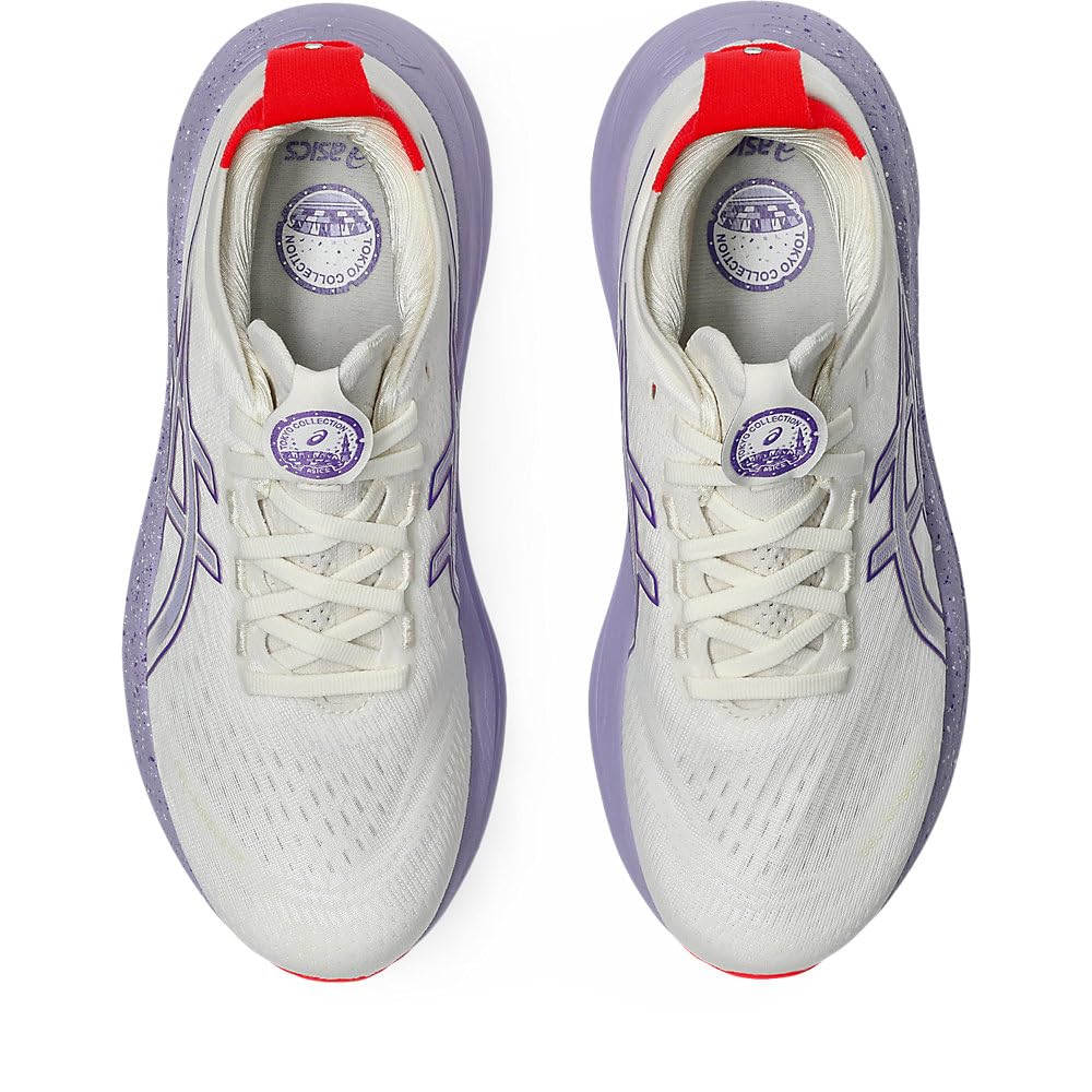 ASICS Official Store Exclusive 27 TOKYO Running Size Purple GEL-NIMBUS Women's Shoes, 23.0 E, Cream/Edo