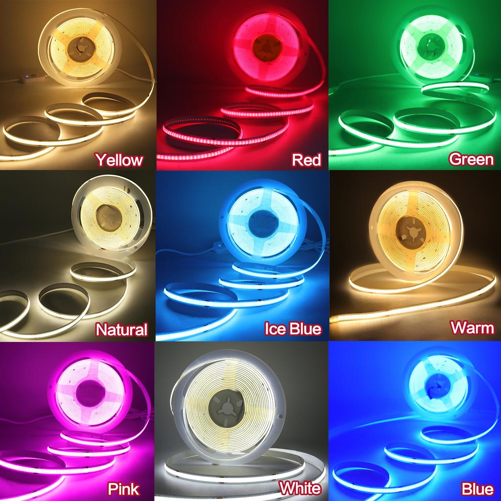 3mm 5mm 8mm COB Led Strip with Motion Sensor DC 5V USB Powered White Red Blue Green Yellow Flexible Room Night Light 1M 3M 5M