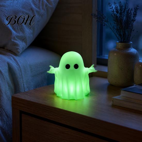 Durable Pla Figurine Halloween Ghost Figurine, 3D Printed Cute Rock Statue, Whimsical Desk Decor Funny Coffee Table Centerpieces Shelf Mantel