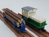 Railway Collection Iron Collection Narrow Gauge 80 Nekoyama Forest Railway L Type Diesel Locomotive Two Tone Color Lumber Cart 3 Car Set A Diorama