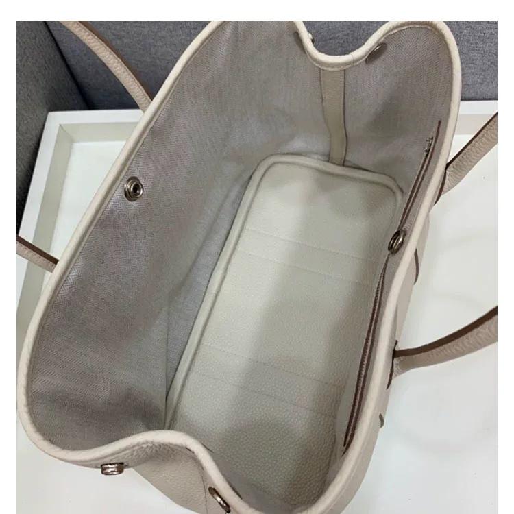 2023 Women's Genuine Leather Bucket Tote - Large Capacity, Versatile Crossbody & Shoulder Bag