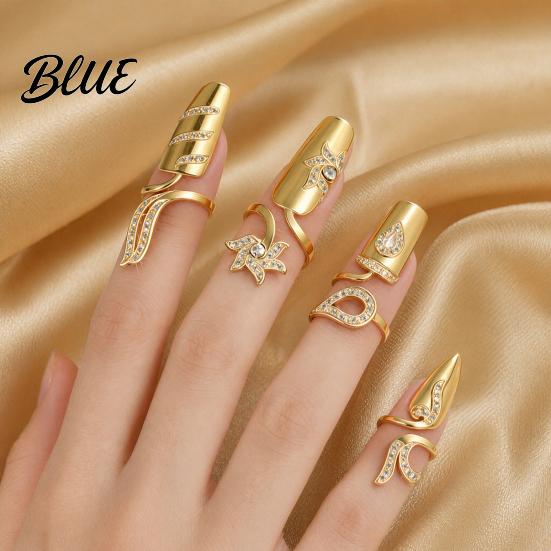 Manicure Compatible Jewelry Universal Fit Nail Ring Lightweight Adjustable Opening