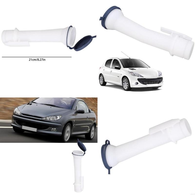 Q9QD Leak Proof Windshield Washer Filler Tube 643983 643230 Replacement Fluid Reservoir Inlet Pipe for Vehicle 206 207