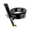 6-Inch Jazz Drum Percussion Stand with Clamping Cymbal and Bell Extension