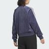 adidas X FEIFEI RUAN Limited Edition Samt-Streifen-Trainingsjacke für Damen, Marineblau