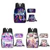 Kpop Demon Hunters School Backpack Set With Oxford Fabric And Air Cushion Straps For Students