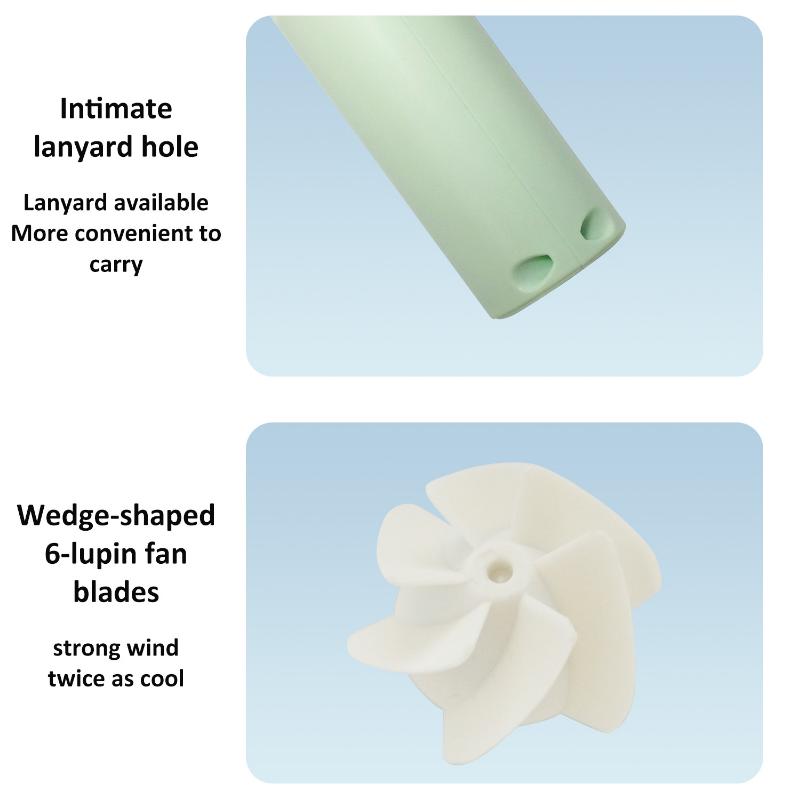 Handheld Mini Personal Fan Screen Display Turbo Fan USB Adjustable 5 Speeds LED Display Fan Office Outdoor Camping Fans Hot Sale