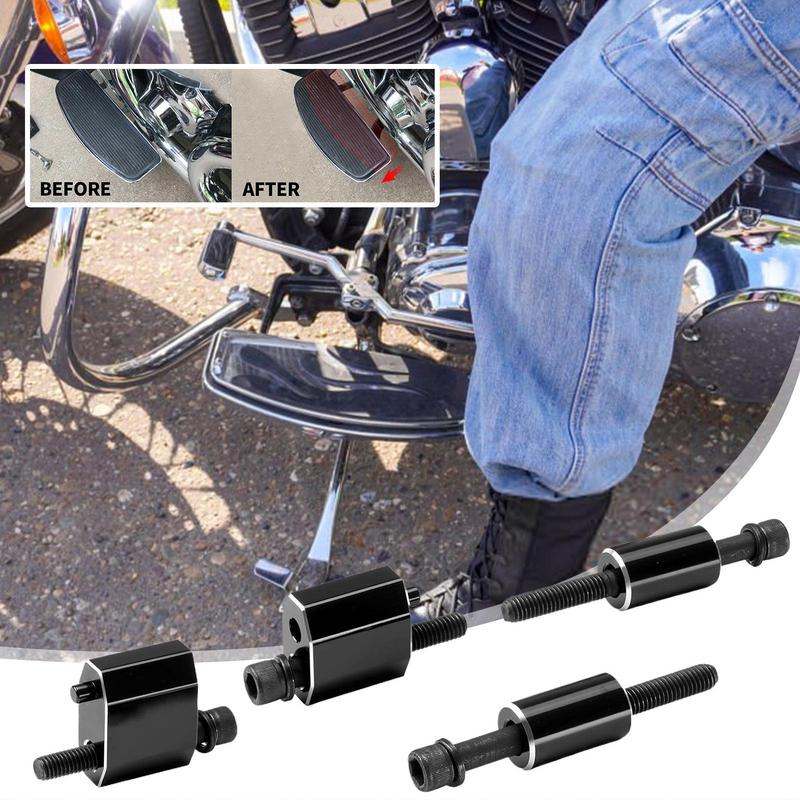 Motorbike Footrest Extension Driver Outward Spacer Motorcycle Floorboard Extension Kit Upgraded Rustproof Pedal Extension