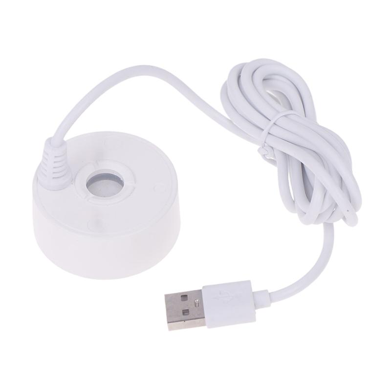 

1.4M 5V USB Without/With Light Fountain Mist Maker Small Rockery Water Fish Tank Landscaping Mist Maker Waterproof White/Black