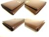 Authentisches GUCCI Doppel-G Dunkelbraunes Leder Klappe Langes Portemonnaie #a775 Aufgearbeitet