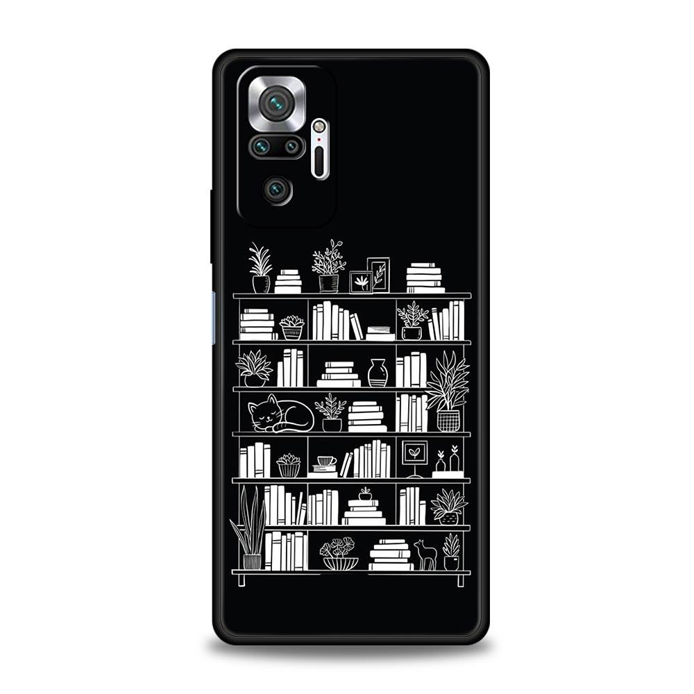 Funny Book Worms Phone Case For Xiaomi Redmi Note 14 13 12 Pro Plus 5G 9S 9 10 11 4G 14C 13C 12C 10C 9C 9A Soft Cover