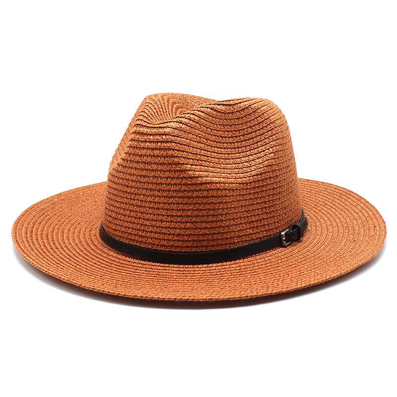 Summer Foldable Wide Brim Straw Hat For Men And Women With Sun Protection And Breathable Design For Beach And Outdoor Activities