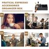 D2 Coffee Tamping Station with Knock Box, 8 In 1 Organizer for Tamper, Portafilter Holder, Cleaning Kits Puck Screen Accessories
