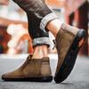 Mens Large Size Handmade Genuine Leather Men Boots Comfortable Ankle Boots for Men Casual Shoes Autumn Winter Men Shoes