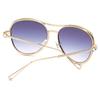 Occhiali da Sole Quadrati Oversize da Donna Glamour con Lussuoso Design della Montatura Bling