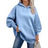 Womens Oversized Sweatshirts Fleece Hoodies Long Sleeve Pullover Outfits With Pocket