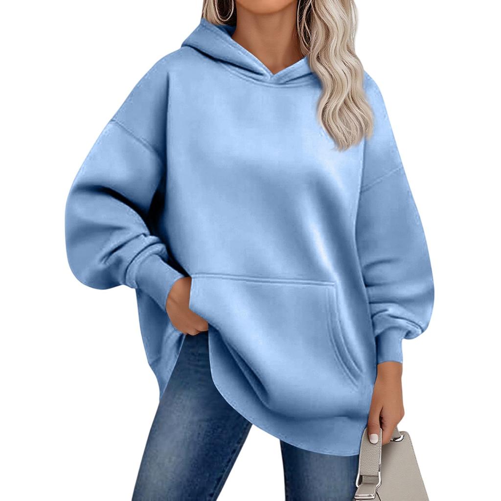 Womens Oversized Sweatshirts Fleece Hoodies Long Sleeve Pullover Outfits With Pocket