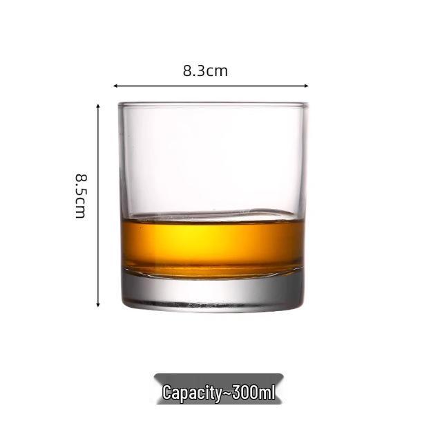 Libby Glass Whiskey & Cocktail Rock Glasses – Ice Hockey Striped Liquor Glassware