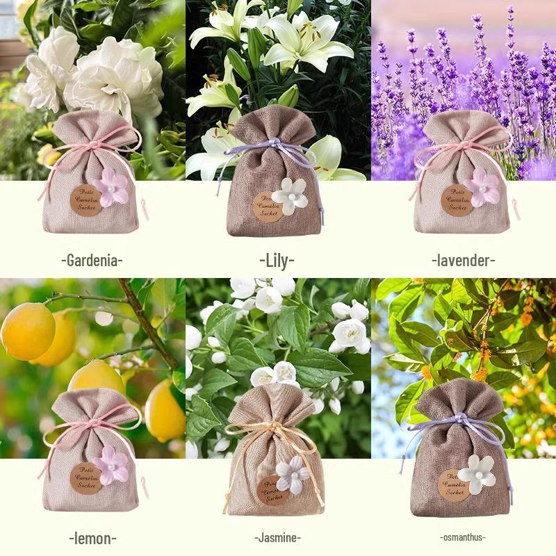 Osmanthus Scented Sachet: Four Seasons Deodorizer for Wardrobe & Car Interior Decor