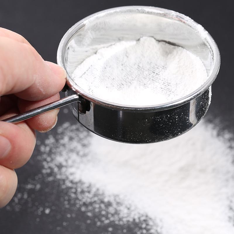Available Stainless Steel Handheld Mini Flour Sifter, 40 Mesh Sugar and Cocoa Powder Duster for Baking.