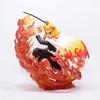 Demon Slayer 17cm Kyojuro Rengoku Statue, Flame Hashira Battle Pose Anime Figure, Premium Collectible Model & Display