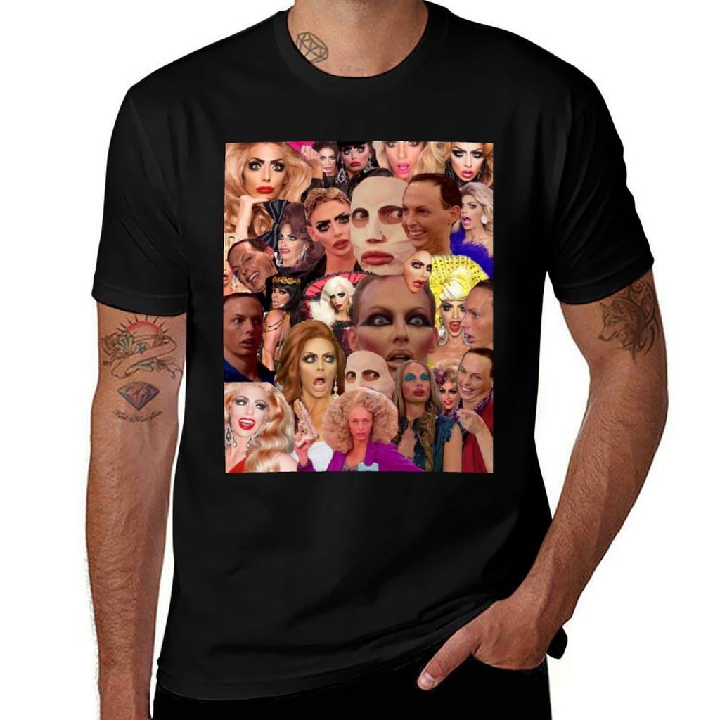 Alyssa Edwards Collage T-Shirt Cotton Tshirt 100% Man T Shirts for Men Man T Shirts Graphic T-Shirt