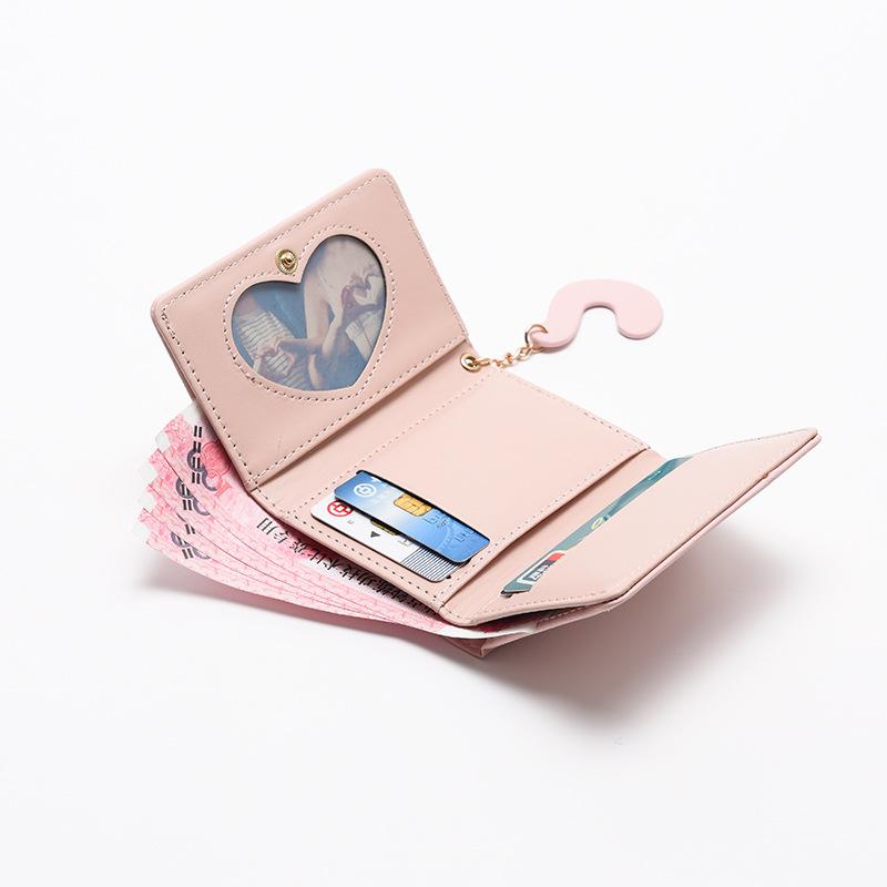 New Cute Bear Wallets for Women Small Hasp Girl Credit Card Holder for PU Leather Coin Purse Female Kawaii Wallet Short