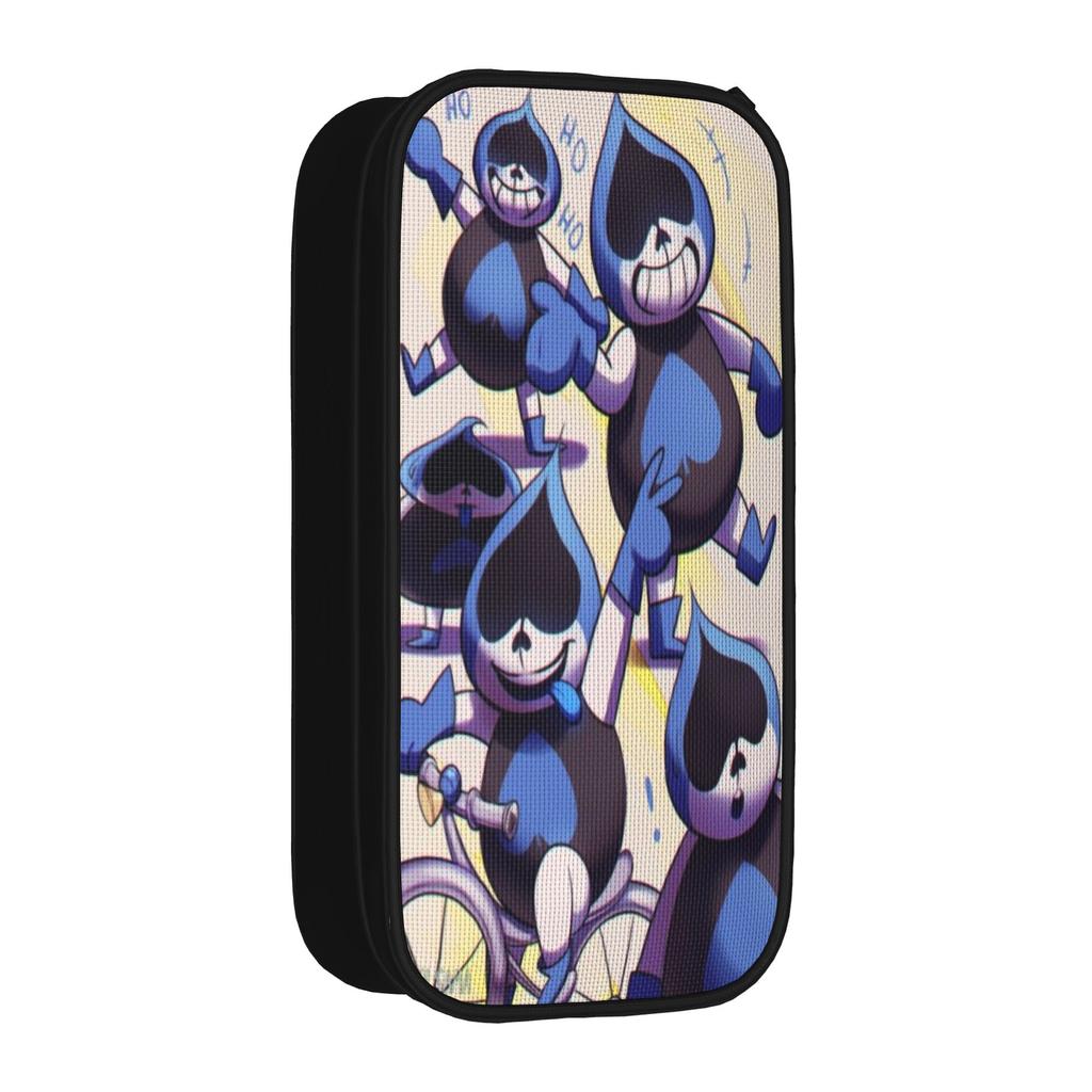 Lancer Face Pen Box Double Layer Large Capacity For School Pen Case Gift