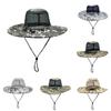 Sun Hat Fisherman Protection Large Brim Mesh Cap Breathable Outdoor