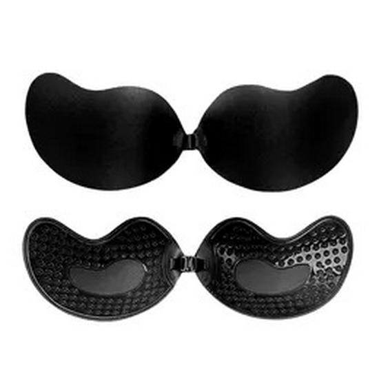 Mango Silicone Push-Up Strapless Bra with Anti-Slip Pasties and Nipple Covers for Women
