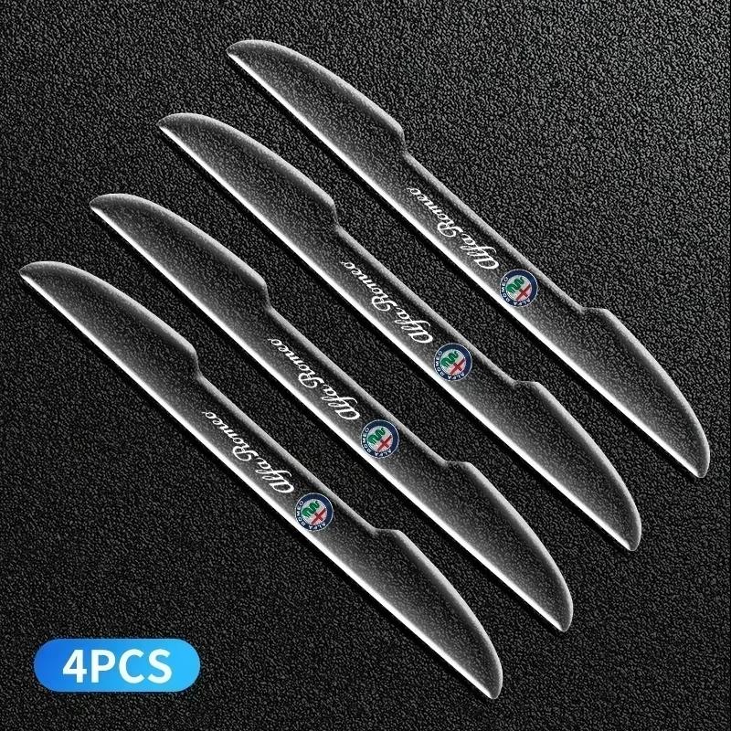

Car Stickers For Alfa Romeo 4PCS Transparent Car Door Anti-collision Protector Bumper Strip Sticker For Alfa Romeo 159 Giulietta