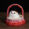 Children's Luminous Kitten Plush Doll Flower Basket - Perfect for Girl's Birthday or Christmas Gift