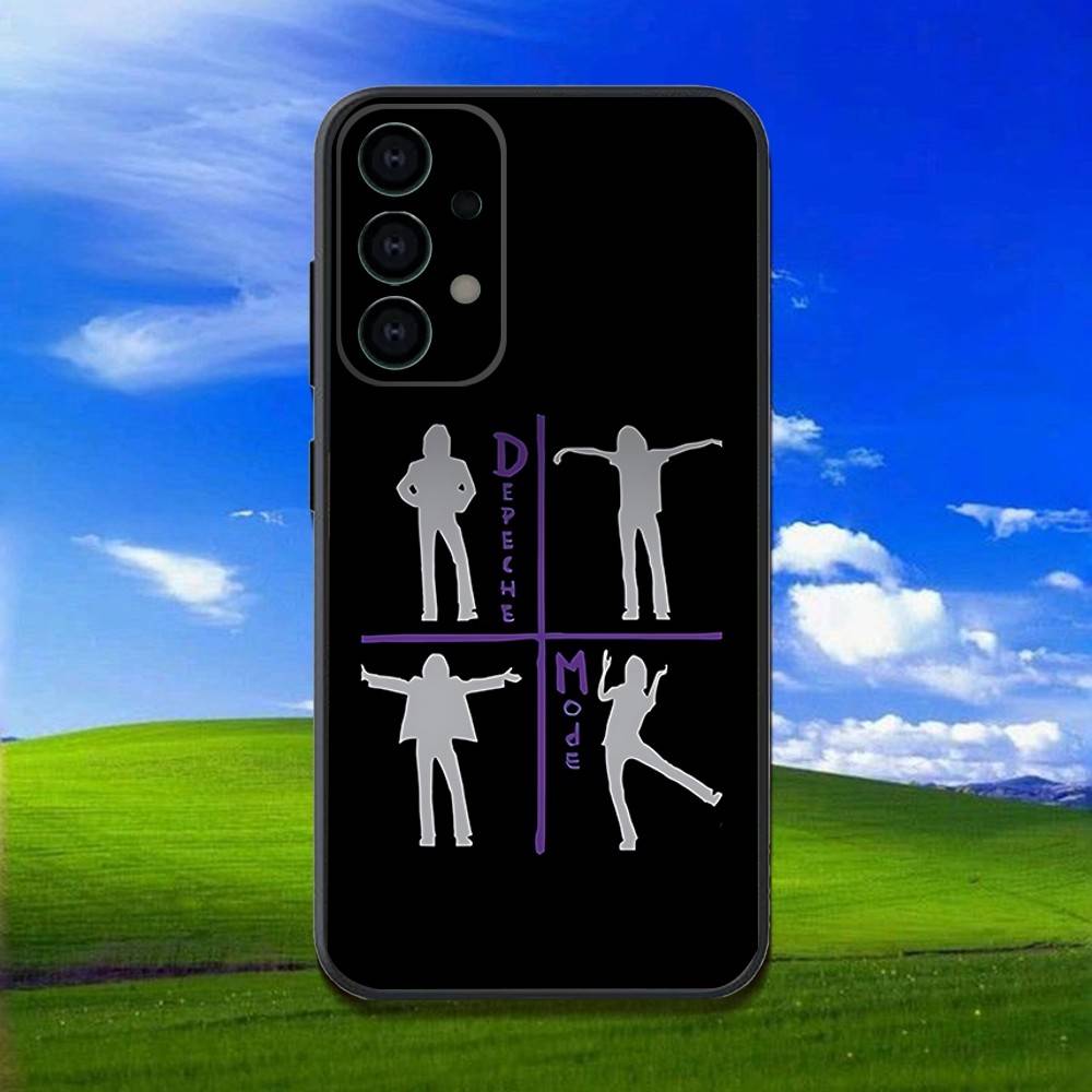 Band D-DepecheS M-Mode Phone Case For Samsung Galaxy A13,A21s,A22,A31,A32,A52,A53,A71,A80,Soft Black Shell