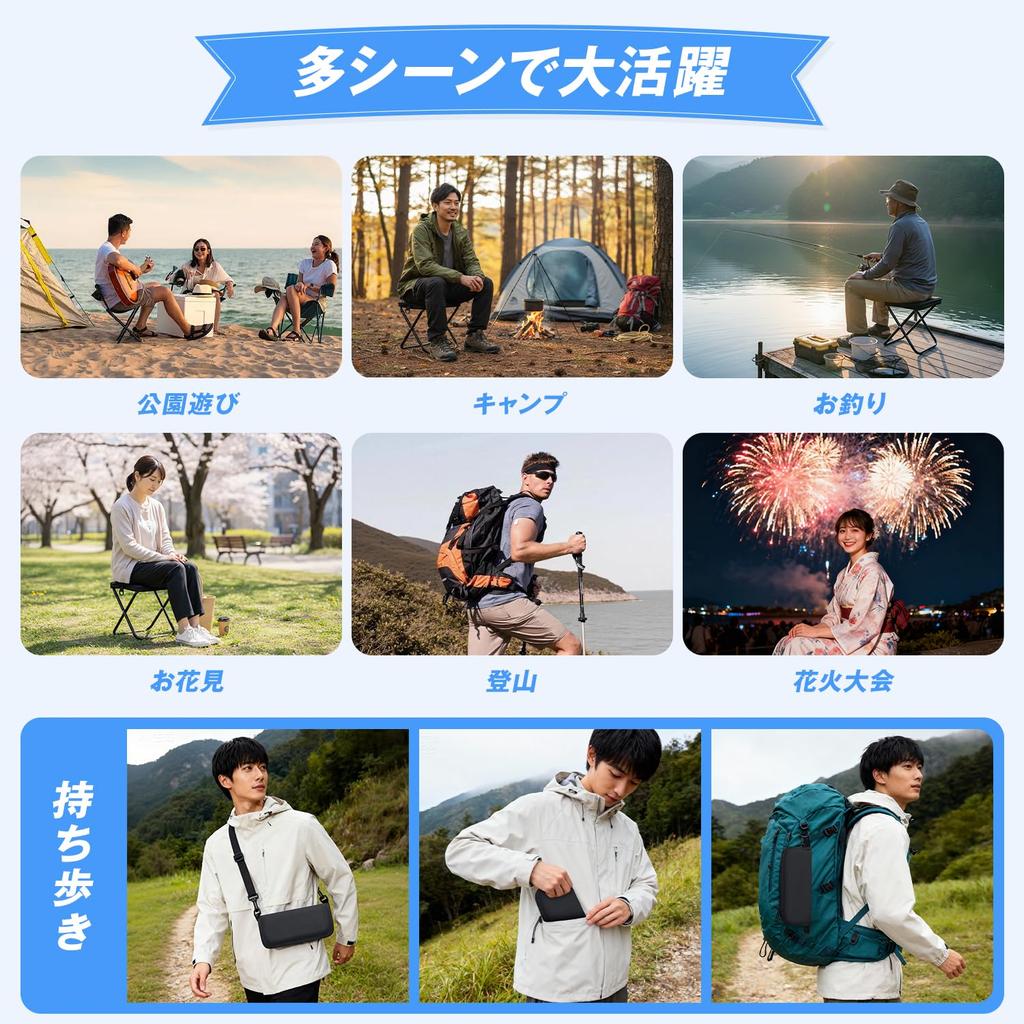 Folding Chair Outdoor Chair material for enhanced Camping Chair Folding Chair Lightweight Portable 445g Compact 1000D Oxford Aluminum Alloy Load